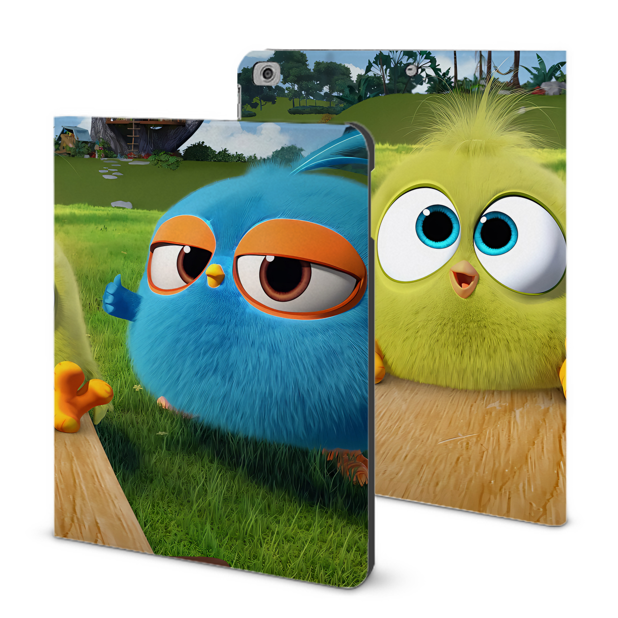 （画像用） Angry Birds アングリーバード IPad ケース ブック型 PUレザー TPU 耐衝撃 軽量 薄型 ペン収納なし 全面保護 IPad 各モデル対応